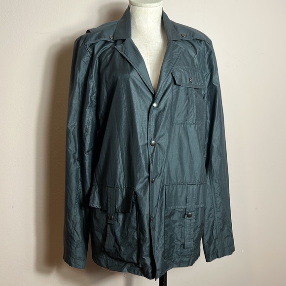 Obakki Cotton Silk Lightweight Black Jacket size M - Picture 3 of 11